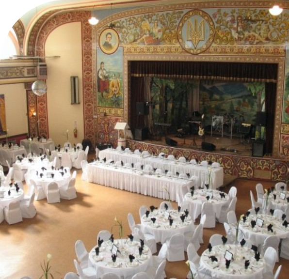 Dnipro Ukrainian Cultural Center, The Ballroom Hall, located in Buffalo, NY.