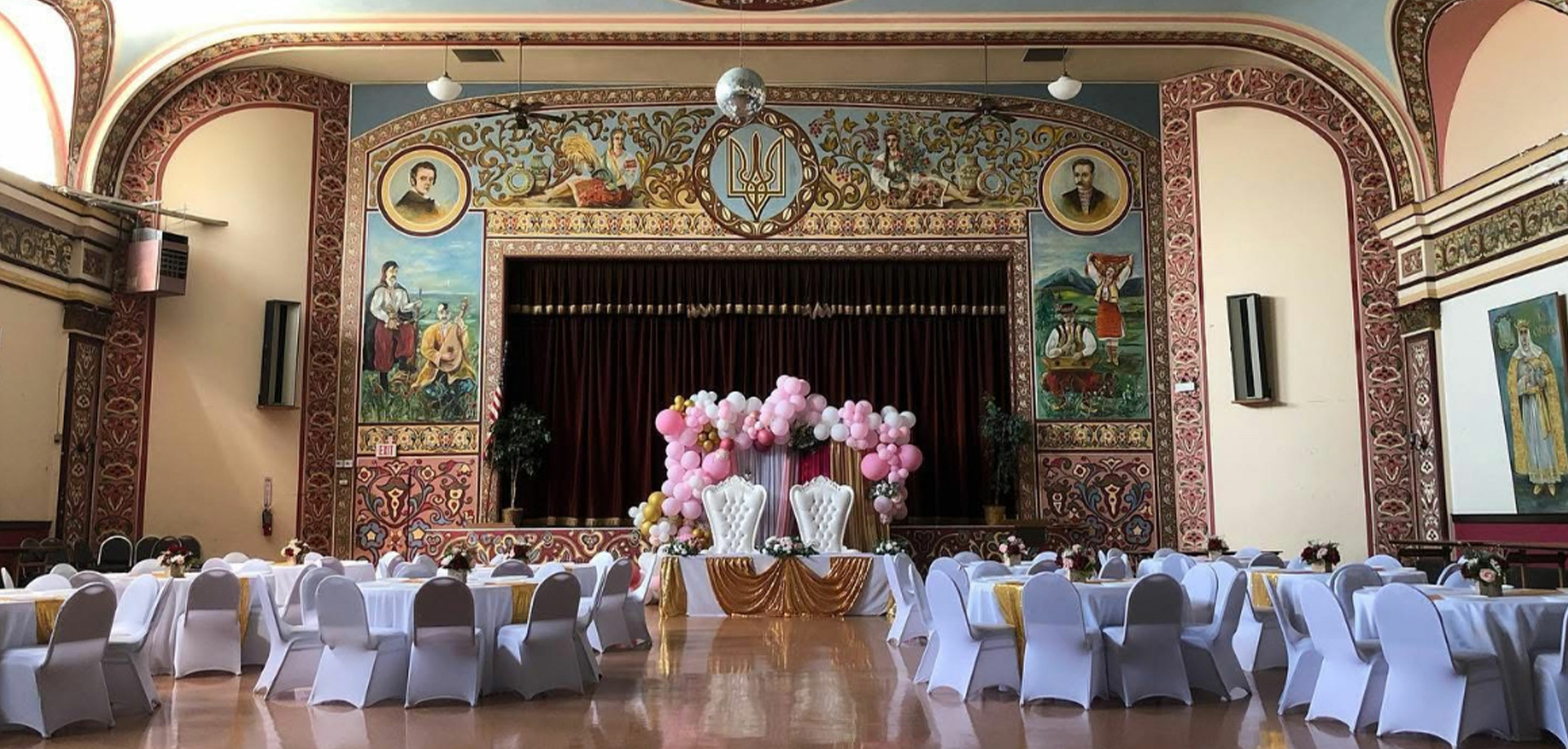 Dnipro Ukrainian Cultural Center, The Ballroom Hall event space located in Buffalo, NY.
