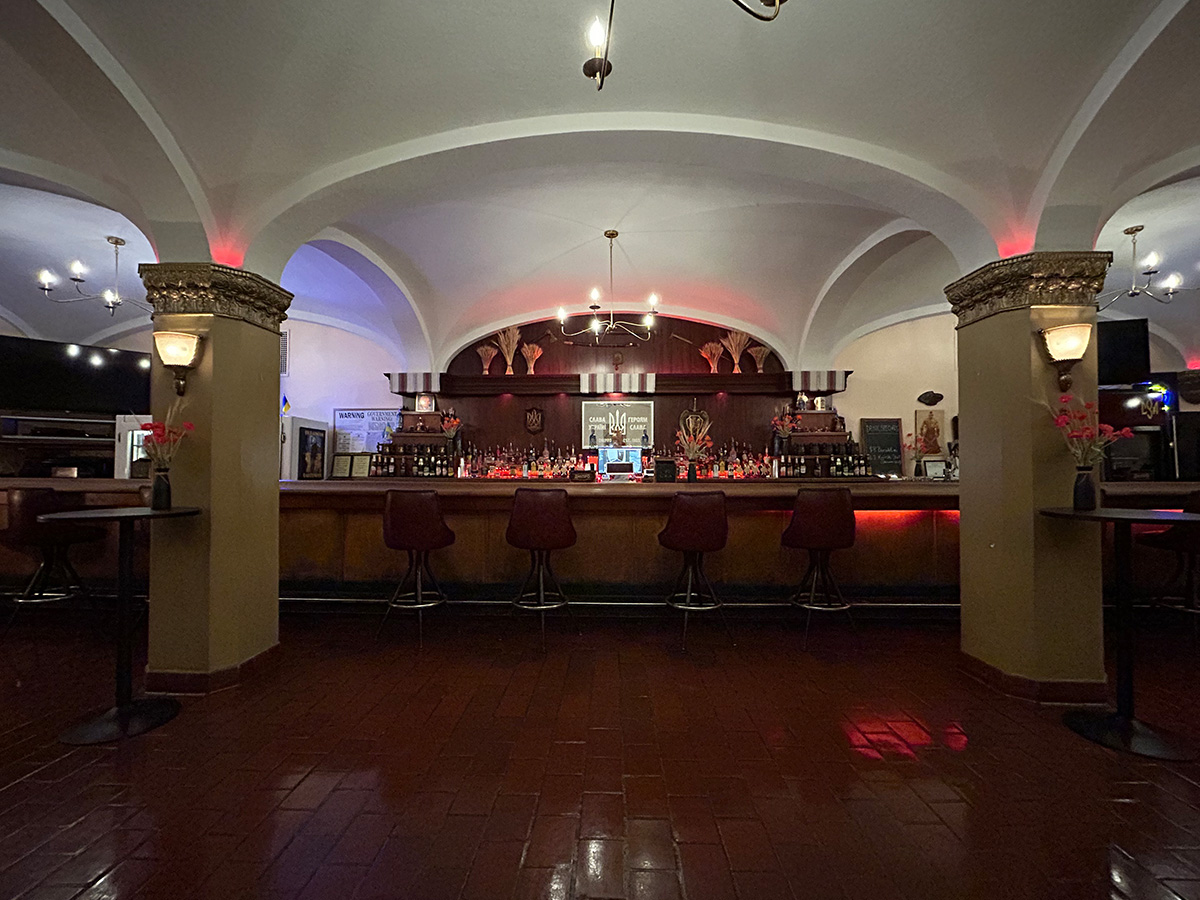 Dnipro Ukrainian Cultural Center, Featuring one of Buffalo’s longest and most iconic bar-tops, the first-floor Rathskeller Lounge Bar can accommodate up to 75 guests. Located in Buffalo, NY.