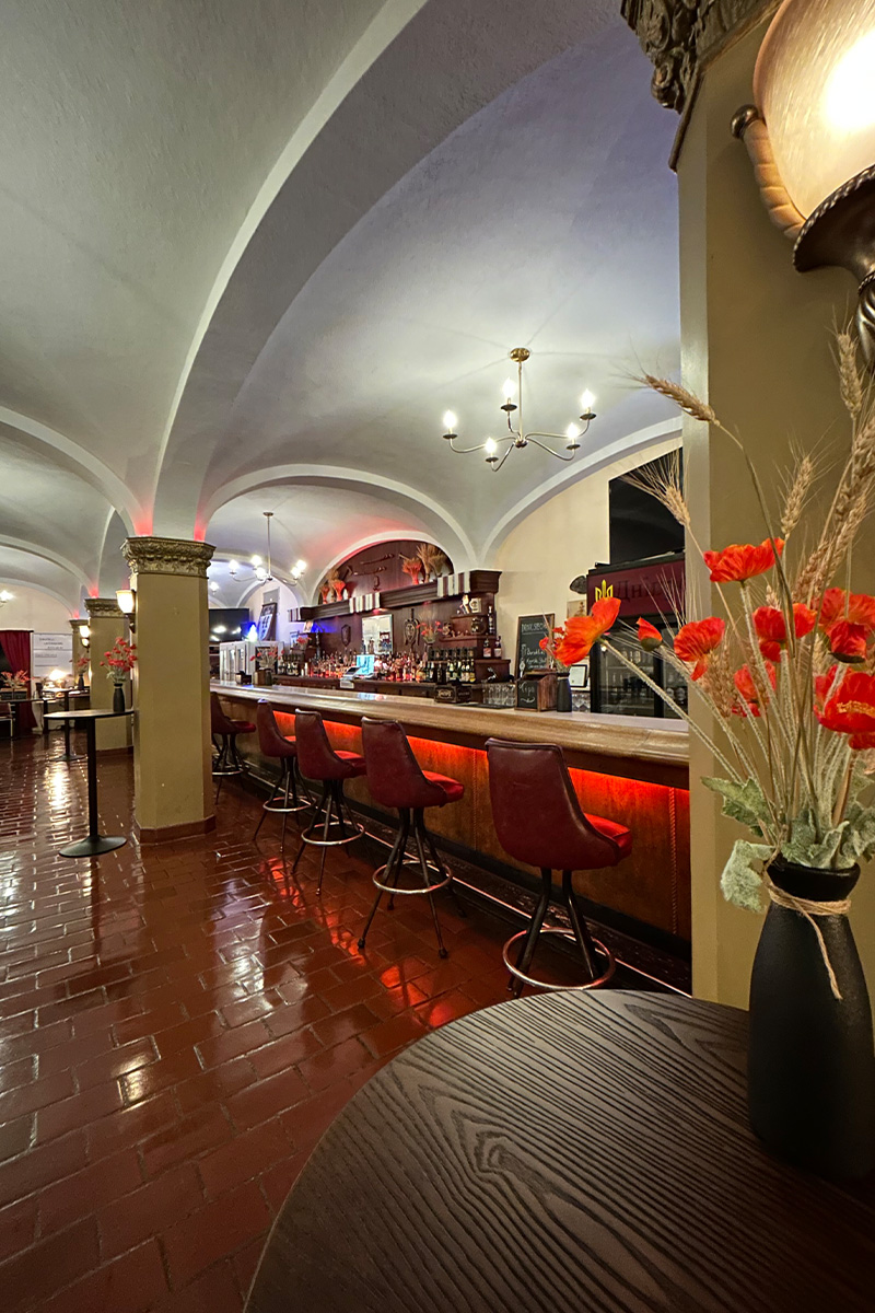 Dnipro Ukrainian Cultural Center, Featuring one of Buffalo’s longest and most iconic bar-tops, the first-floor Rathskeller Lounge Bar can accommodate up to 75 guests. Located in Buffalo, NY.