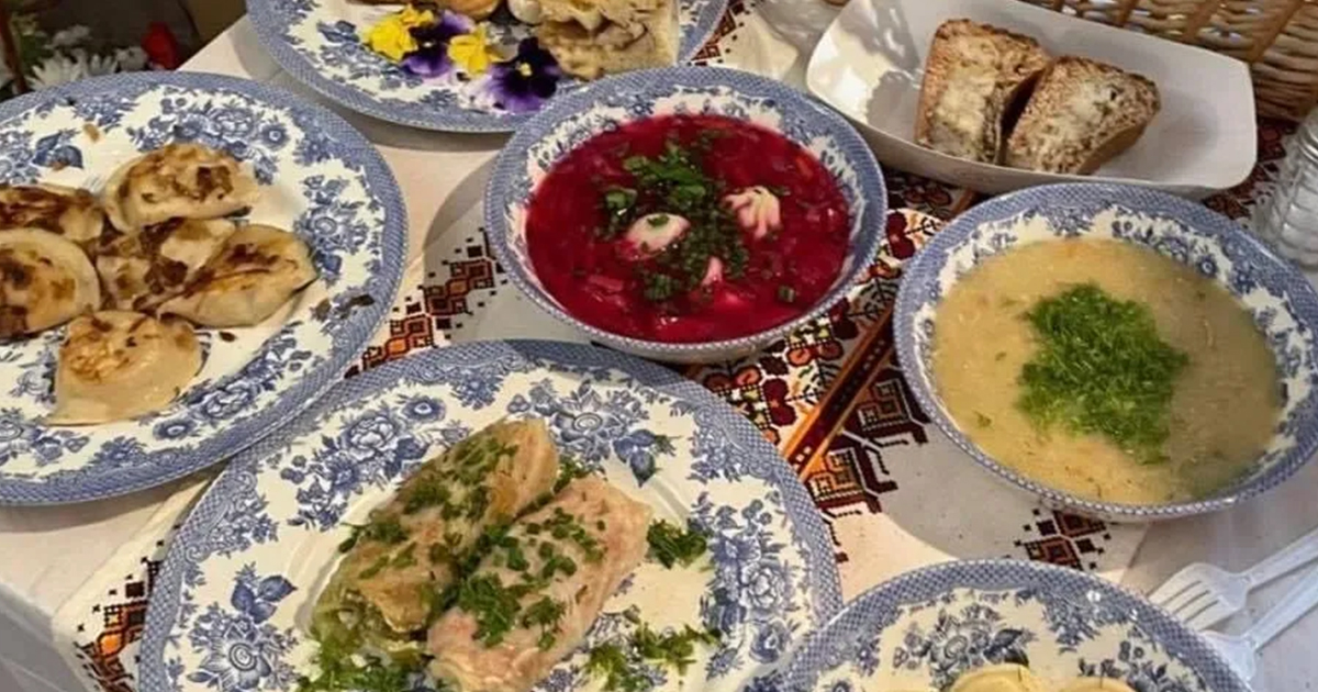 Dnipro Ukrainian Cultural Center menu items, located in Buffalo, NY.