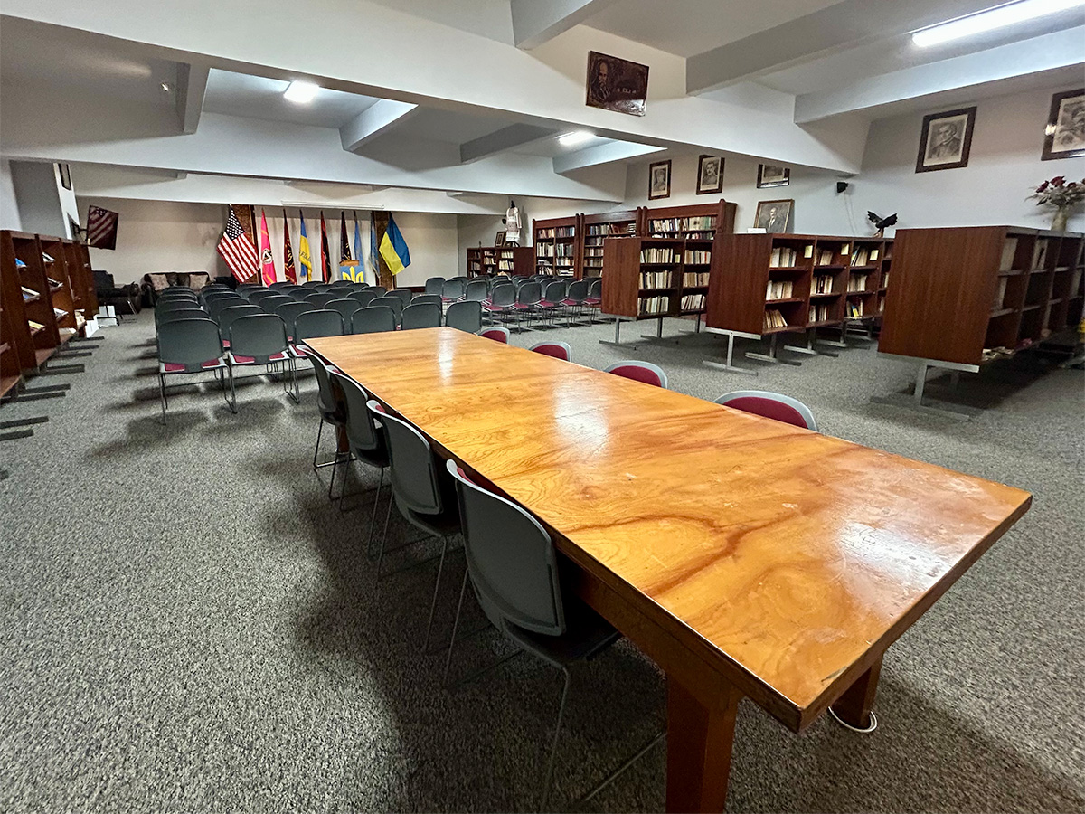 Dnipro Ukrainian Cultural Center, library & meeting room event space located in Buffalo, NY.
