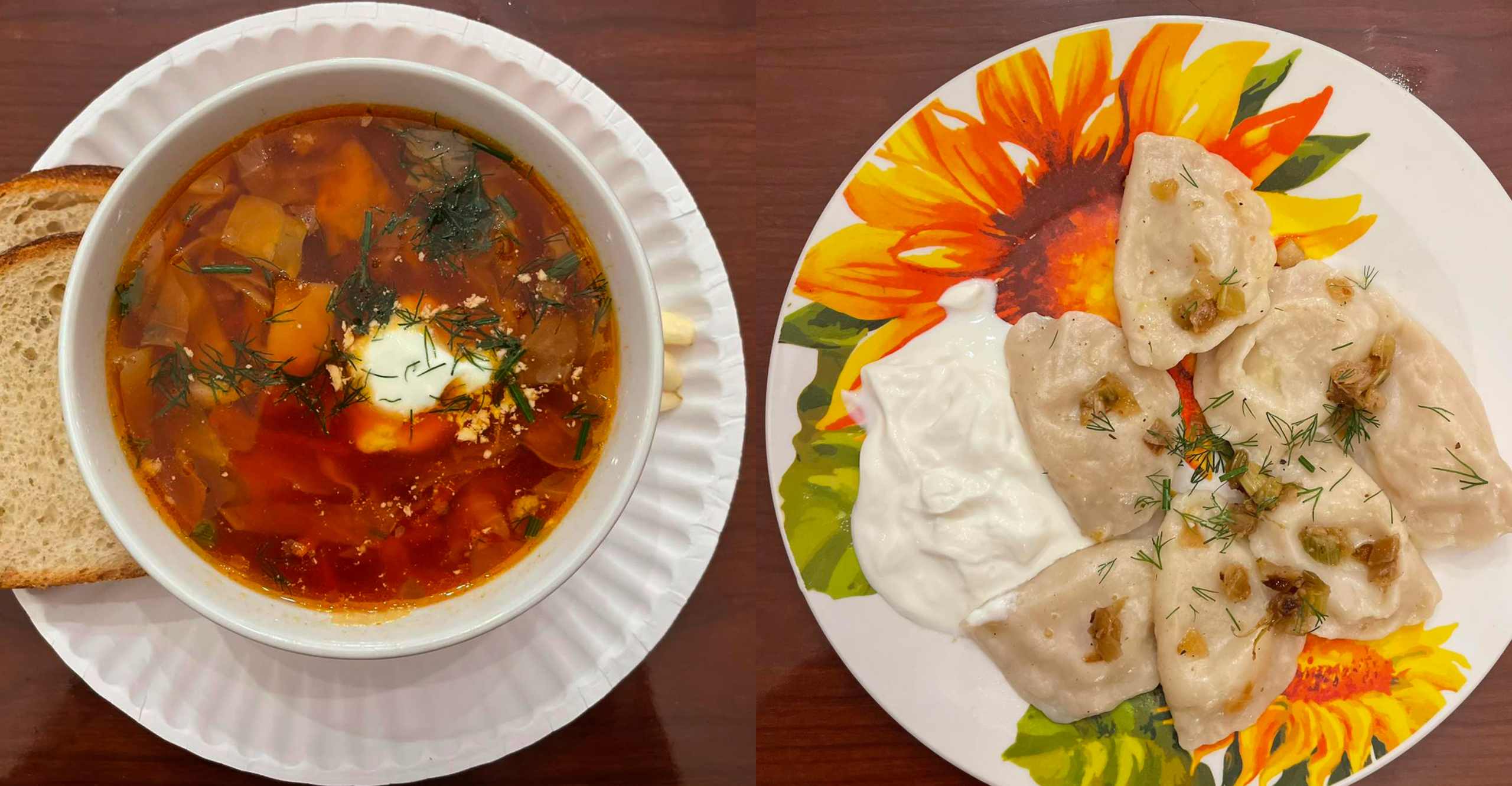 Dnipro Ukrainian Cultural Center menu items, located in Buffalo, NY.